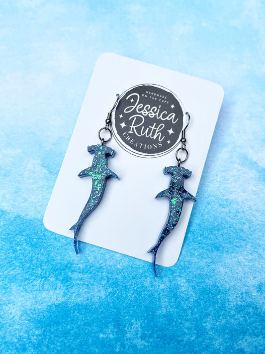 Hammerhead Shark Dangle Earrings