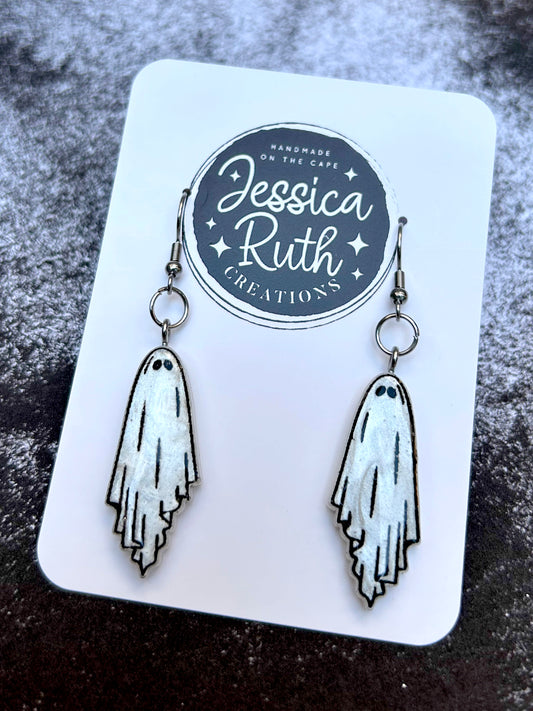 Spooky Ghost Dangle Earrings