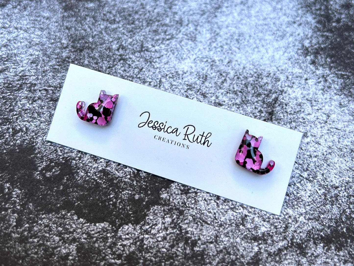 Cute Kitty Cat Stud Earrings - Multiple Colors!