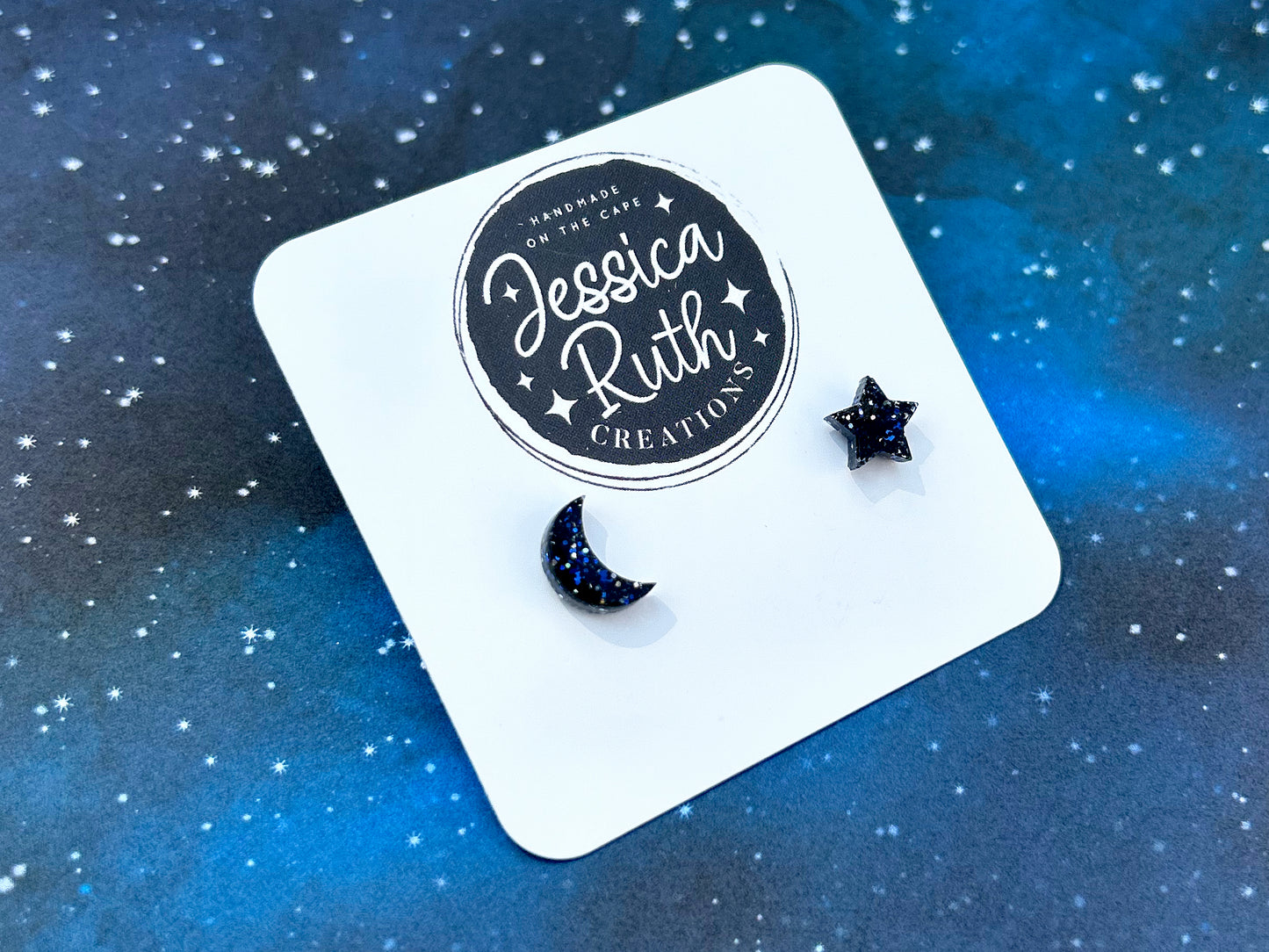 Star & Moon Stud Earrings - Multiple Colors!