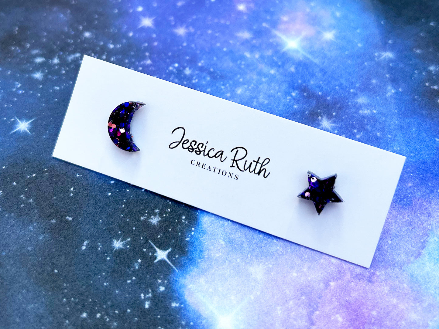 Star & Moon Stud Earrings - Multiple Colors!