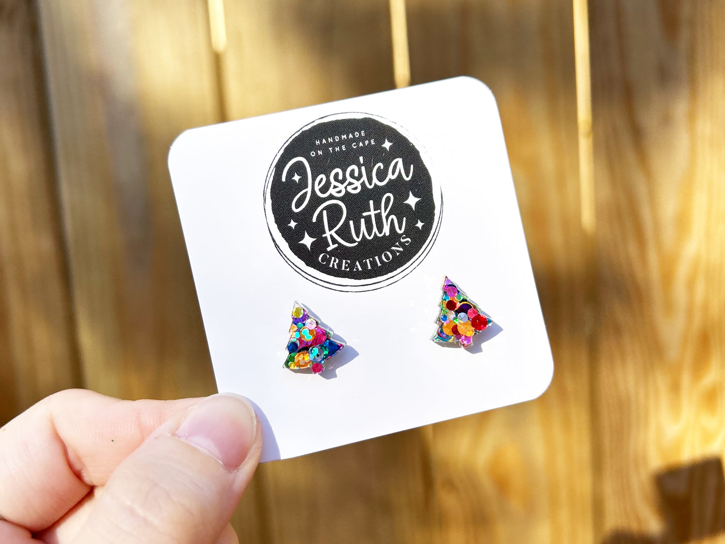 Rainbow Tree Studs